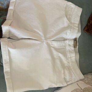 Democracy Brand white stretch shorts 16